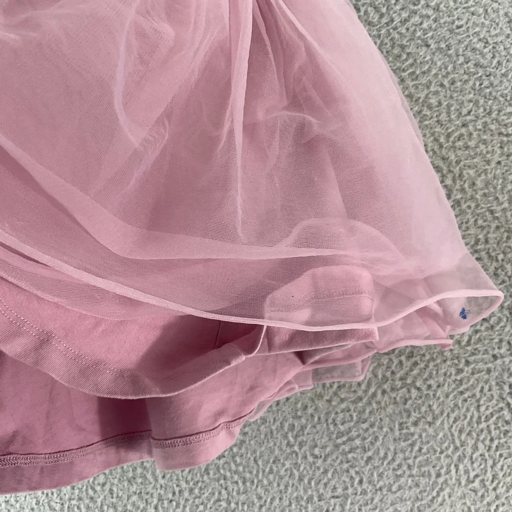 Quince Tutu Dress Kids 2T Mauve Pink Good Organic Cotton Tulle Ballet Fairycore
